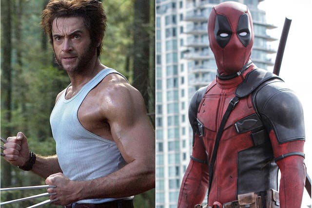 <p>Hugh Jackman as Wolverine and Ryan Reynolds as Deadpool</p>