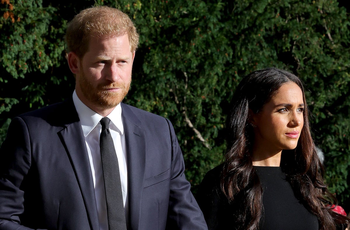 Prince Harry and Meghan Markle moved to bottom of royal family’s website