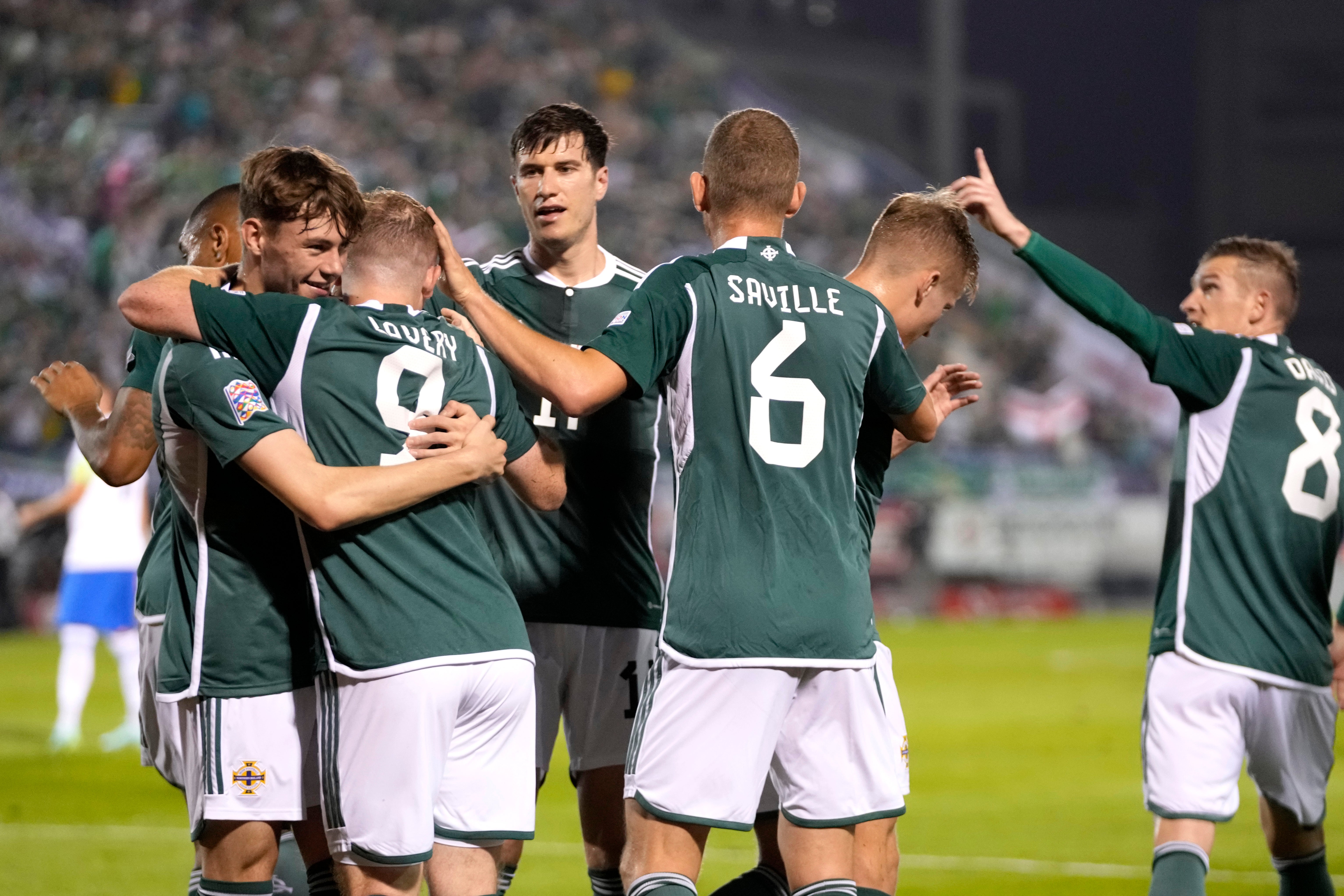 Shayne Lavery scored Northern Ireland’s goal