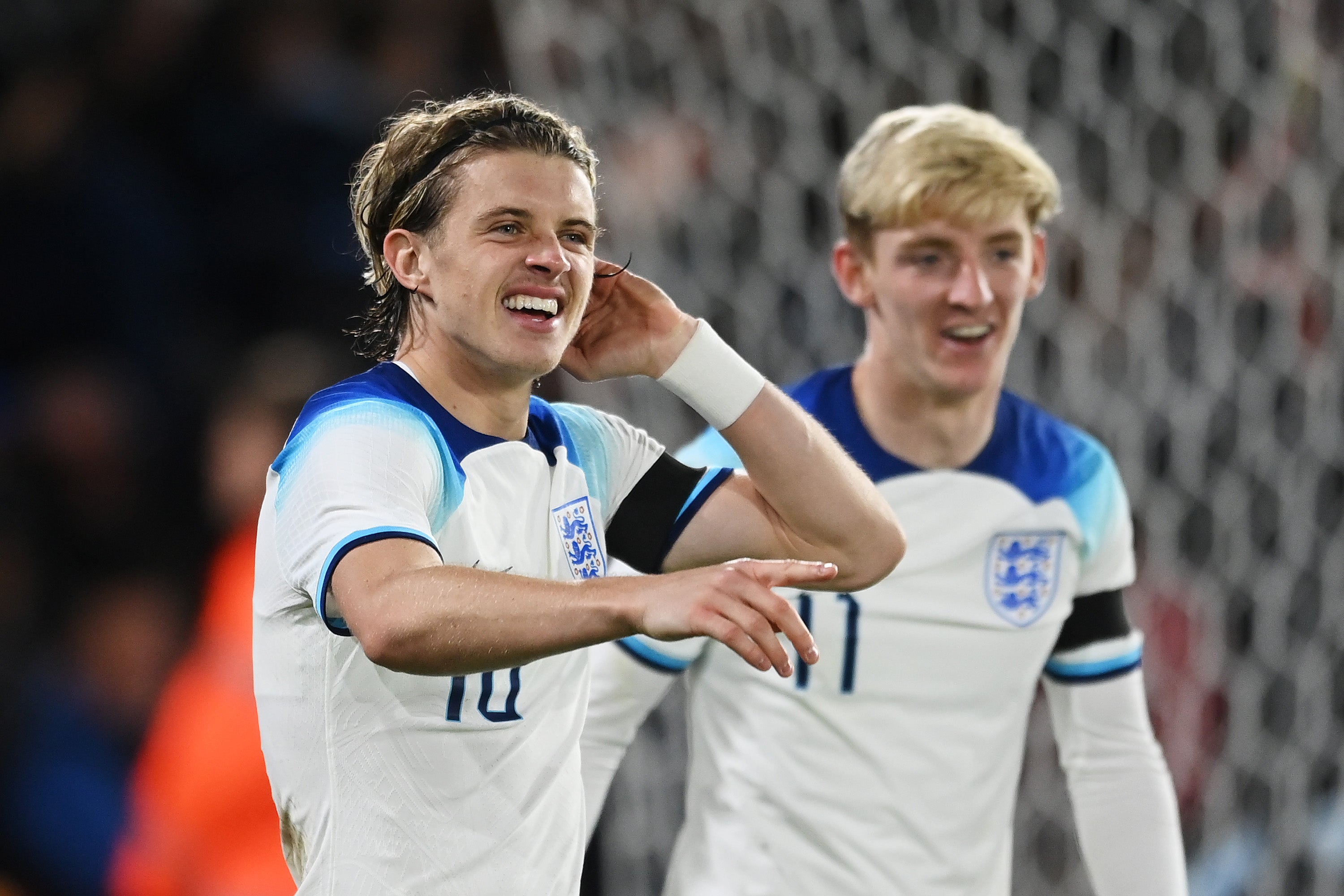 Gallagher scored England Under 21-s’ second goal against Germany