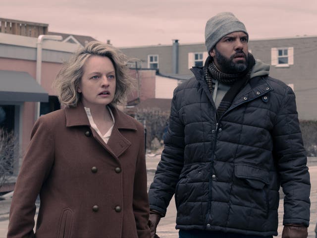 <p>Elisabeth Moss and O-T Fagbenle</p>