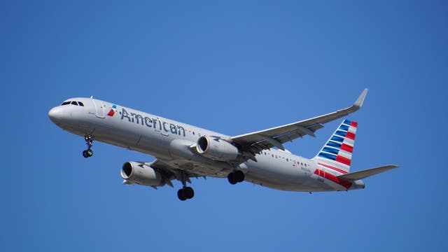 <p>The food trolley came loose during the American Airlines flight </p>