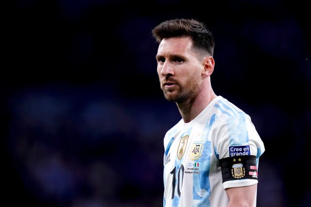 Argentina’s Lionel Messi (John Walton/PA)