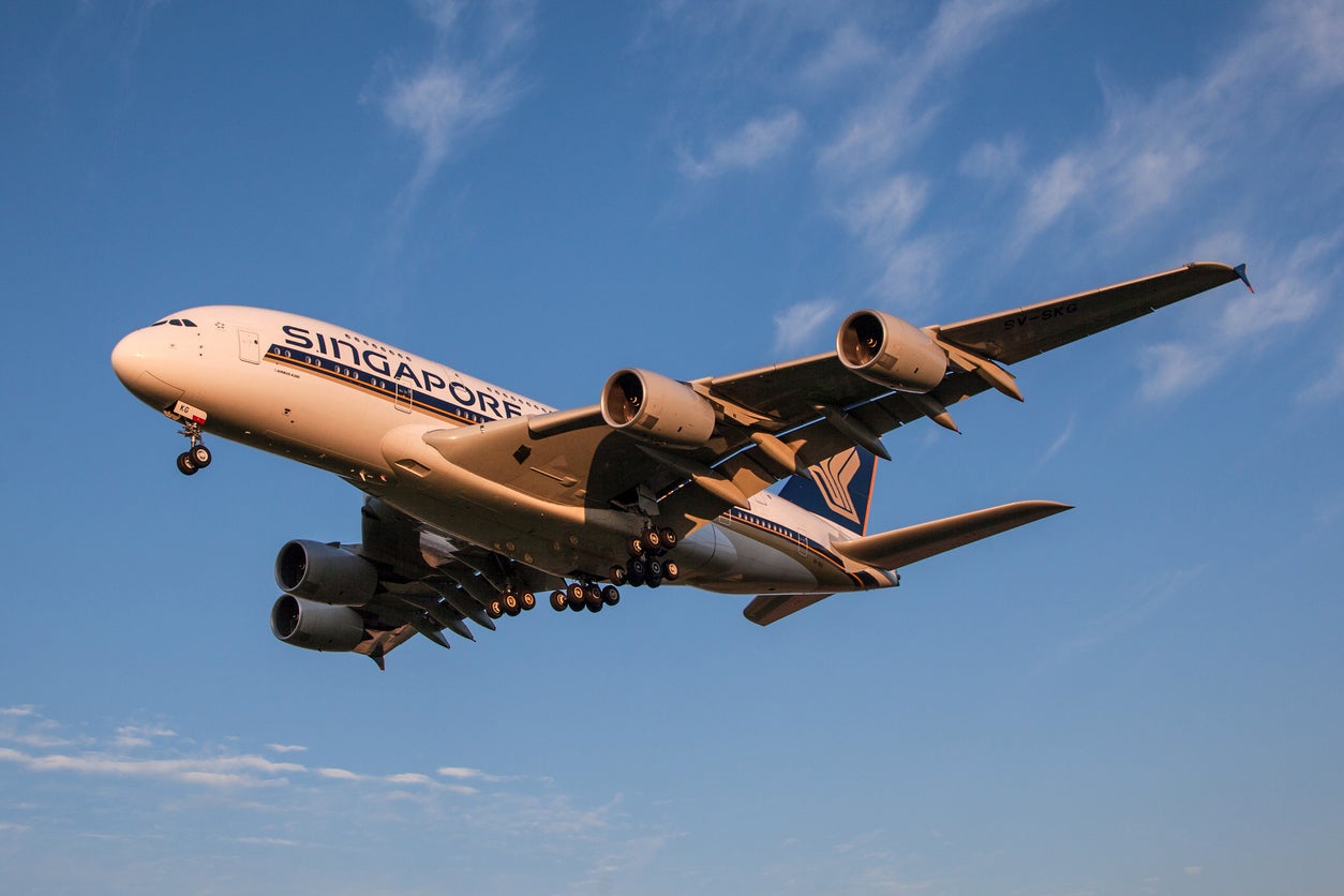 The hoax bomb threat was made on board a Singapore Airlines flight from the US