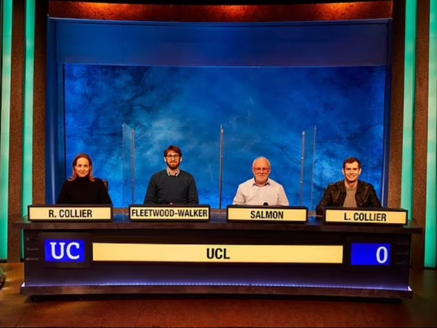 Rachel and Louis on the UCL ‘University Challenge’ team
