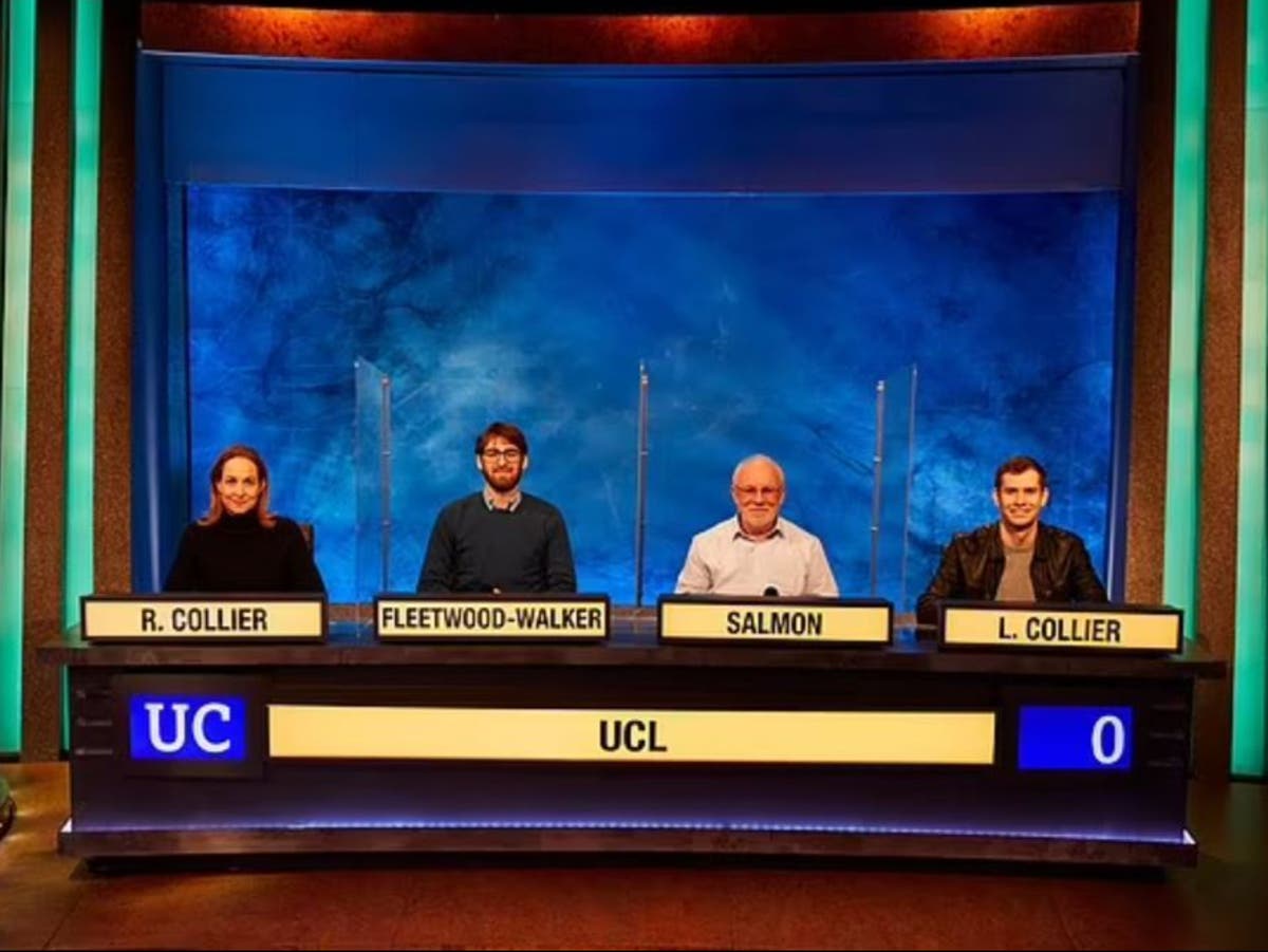 Mother and son compete on University Challenge together for UCL team