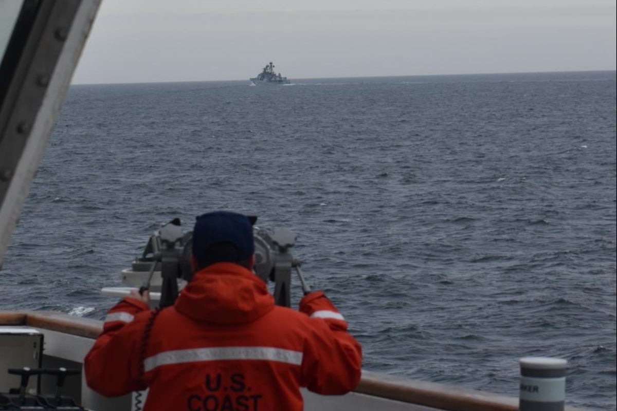 US coast guard confirms Chinese and Russian warships off Alaska