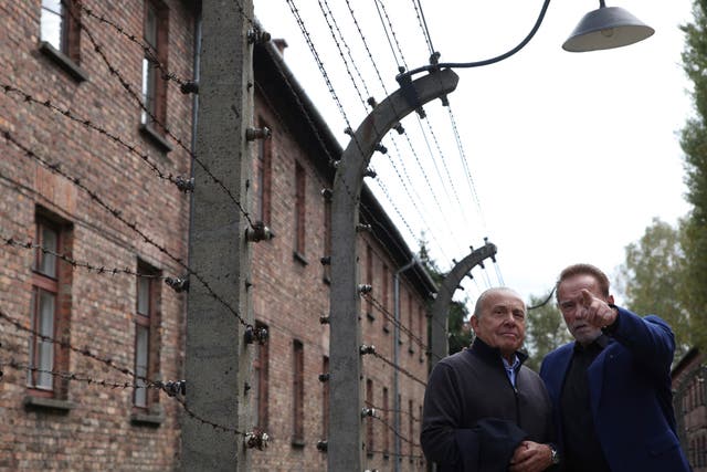 EU Poland Schwarzenegger Auschwitz