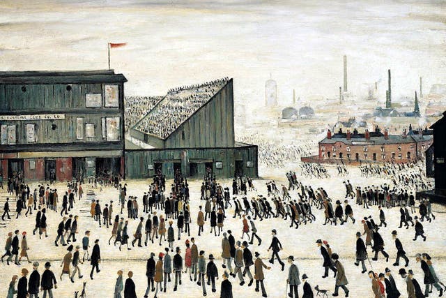 Going to the Match which was bought by the Professional Footballers Association for 1,926,500 including buyer s premium at Sotheby’s in London Wednesday 1 December 1999 – a record price at auction for a Lowry and any modern British painting (PA)