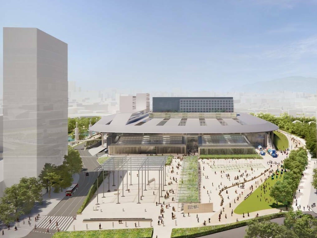 Artist’s impression of what the new Barcelona-Sants station will look like