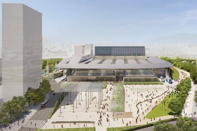 <p>Impresión artística del aspecto que tendrá la nueva estación de Barcelona-Sants</p>