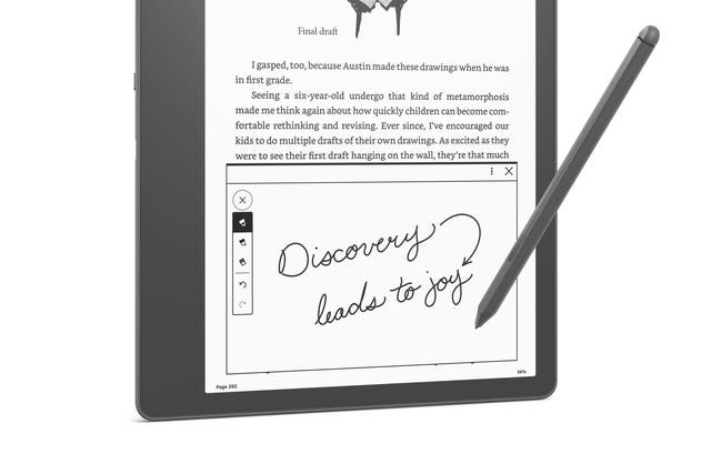 Amazon’s new Kindle Scribe (Amazon/PA)