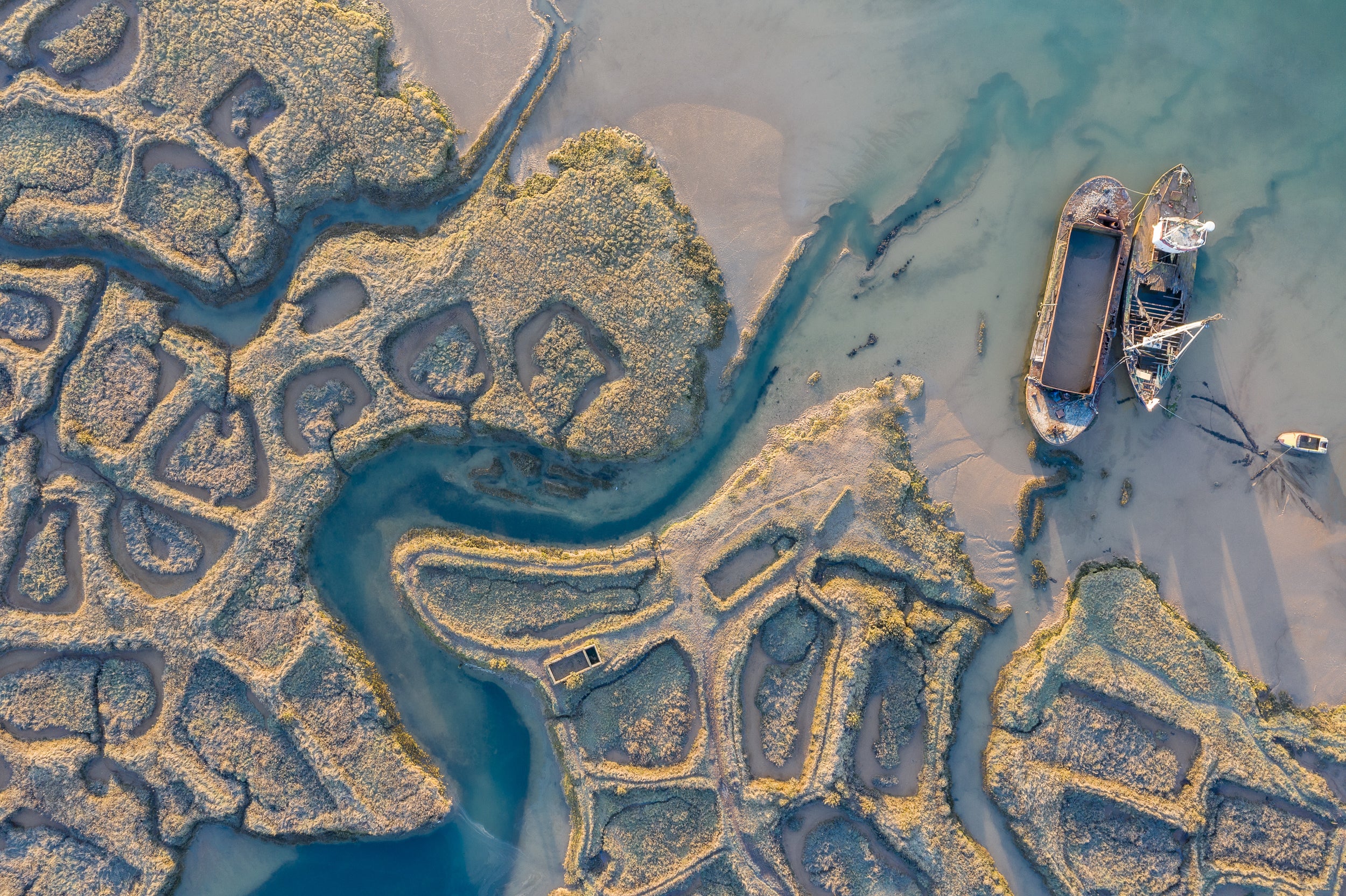 ‘The Old Oyster Beds’, taken in Brightlingsea, Essex, by Justin Minns is the overall winner in the 2022 Ultimate Sea View photography competition (Justin Minns/Shipwrecked Mariners’ Society)
