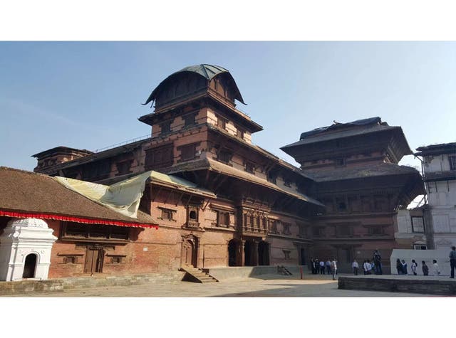 <p>The Basantapur Palace complex after restoration</p>