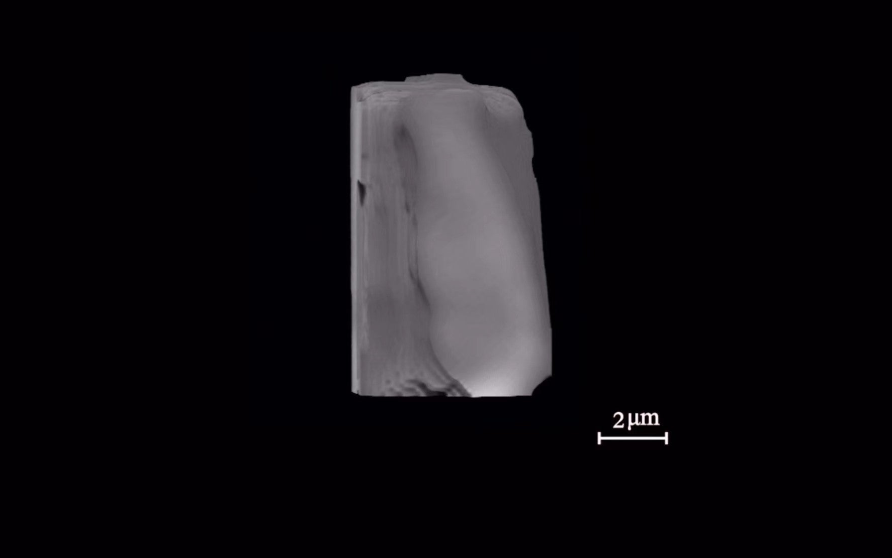 A 3-D scan of the newly discovered Changesite-(Y) mineral particle