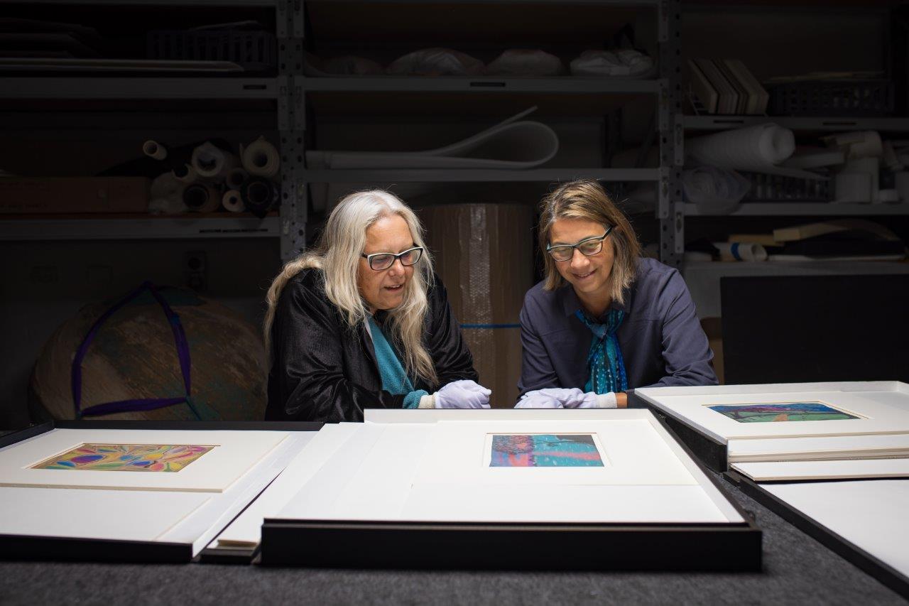 Kathleen Toomath (left) and Michelle Broun hope to find more artworks (Sam Proctor /PA)