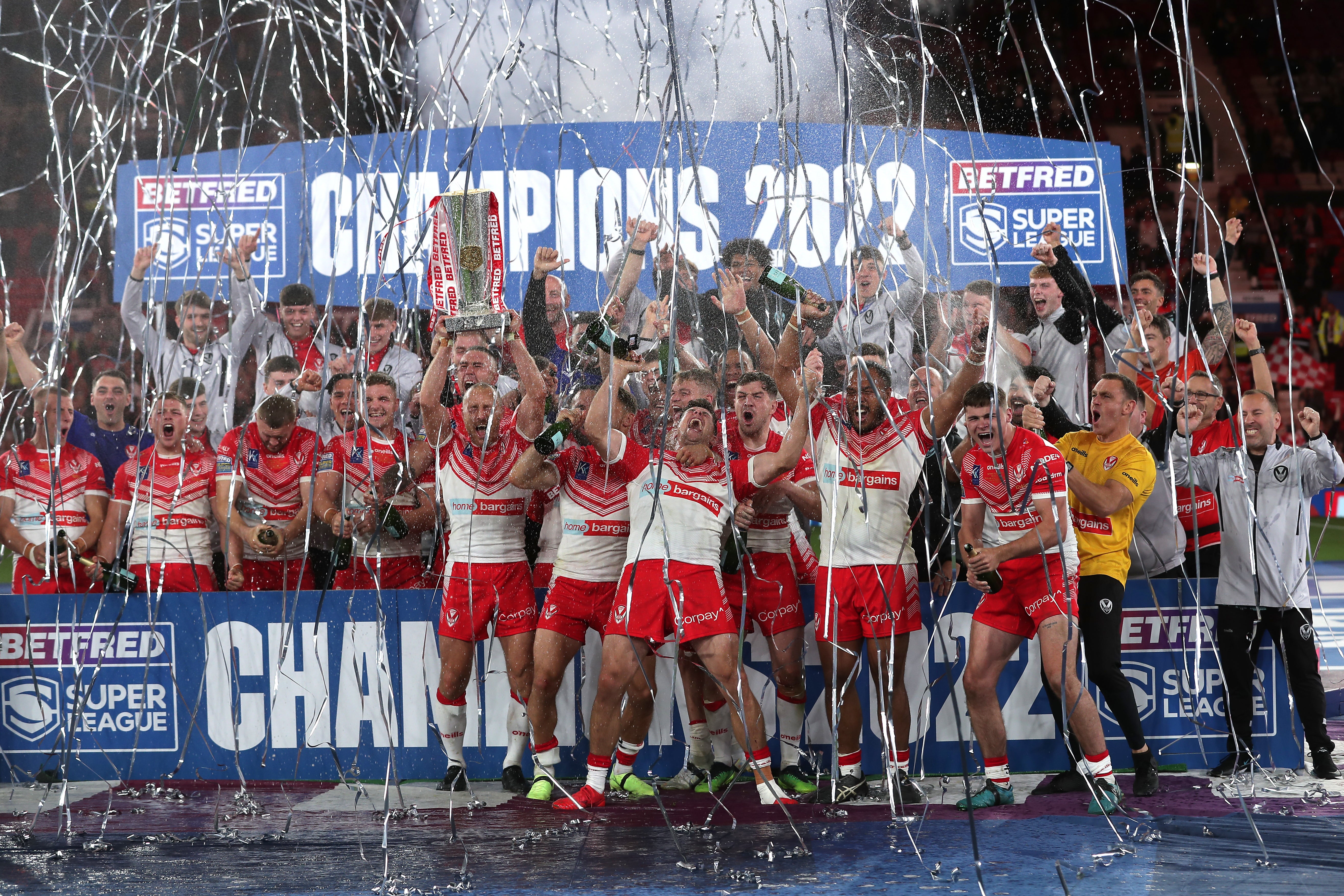 Champions St Helens will be effectively immune to relegation under new proposals (Richard Sellers/PA)