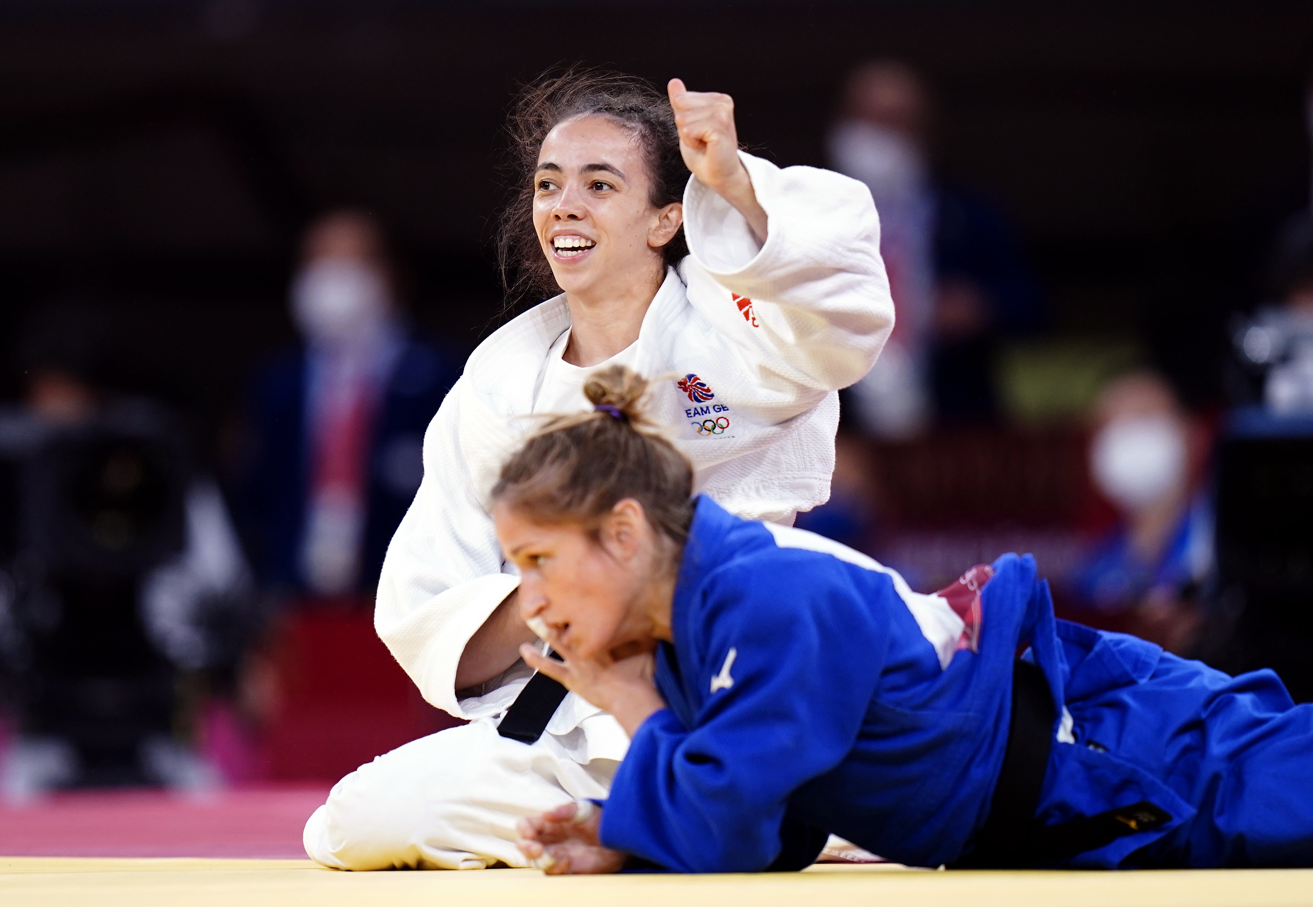 Chelsie Giles fought her way through the repechage to claim a bronze medal at the Tokyo Olympics (Danny Lawson/PA)