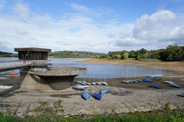 <p>A view of Ardingly reservoir in West Sussex, standing at 30 per cent of it’s normal capacity.  </p>