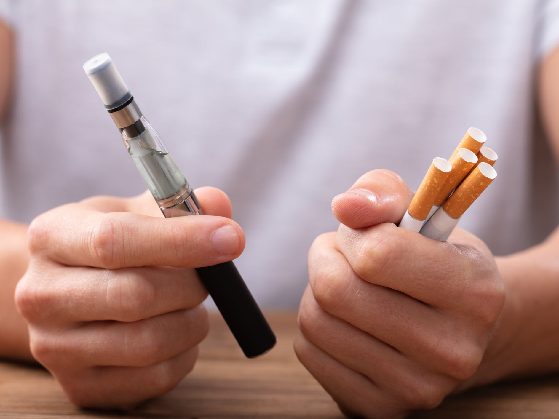 <p>Vaping products are more addictive than traditional cigarettes, say scientists in a new study </p>