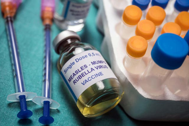 MMR vaccinations in young children have dropped (Alamy/PA)