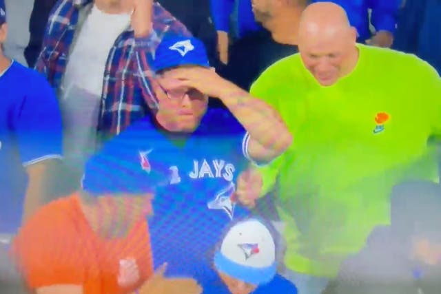 <p>The missed $2m ball caused a baseball fan to go viral </p>
