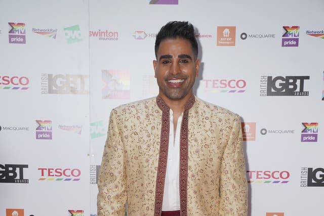 Dr Ranj Singhseen arriving for the 2021 British LGBT Awards (Jonathan Brady/PA Wire)