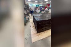 Cannabis company bakes giant 'weed' brownie that weight 850lbs