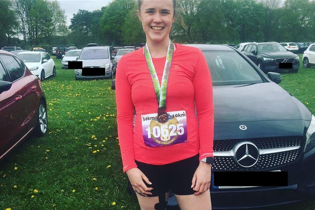 Holly running her first ever 10k in 2018 (Collect/PA Real Life)
