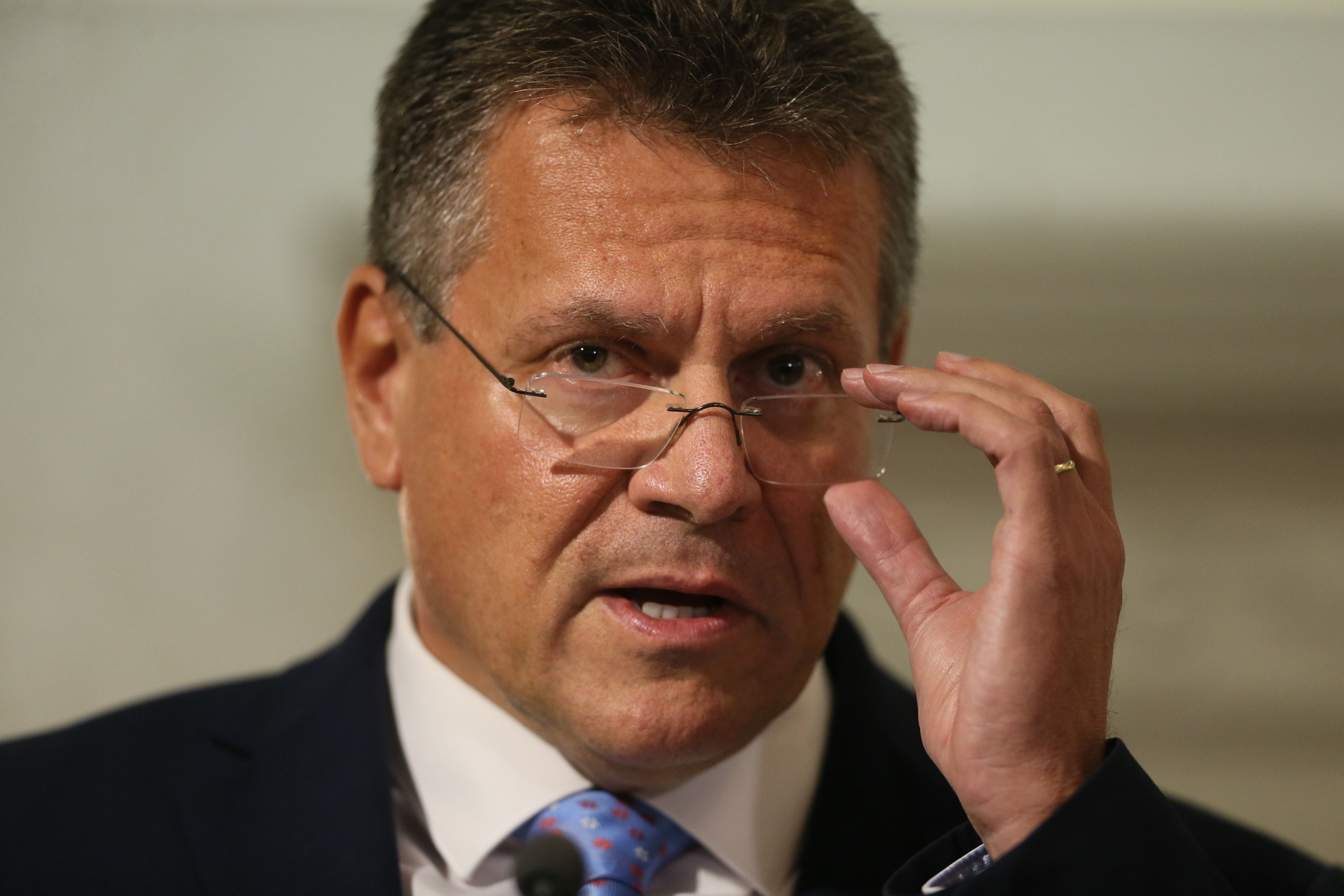 Maros Sefcovic will speak to the Foreign Secretary on Friday (Brian Lawless/PA)