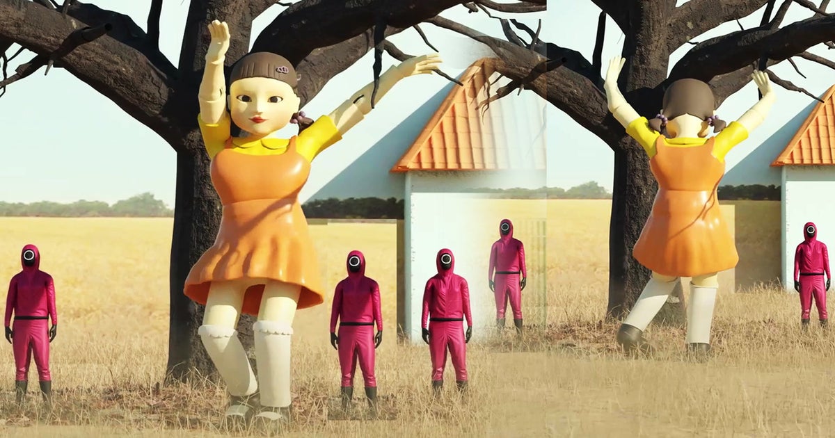 'Squid Game doll shows off dance moves