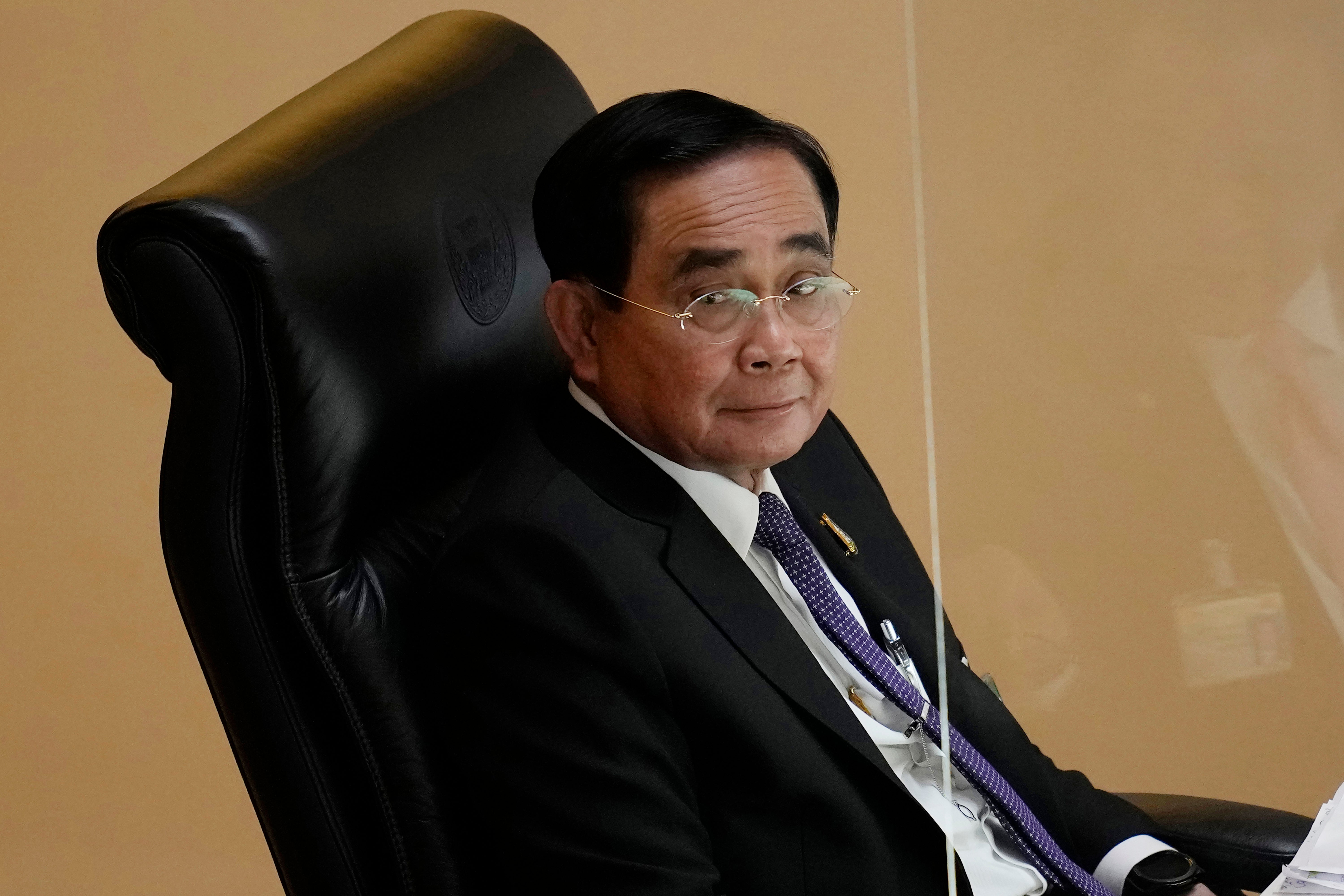 File: Thailand prime minister Prayuth Chan-ocha attends a no-confidence debate at the Parliament in Bangkok, Thailand, on 19 July 2022