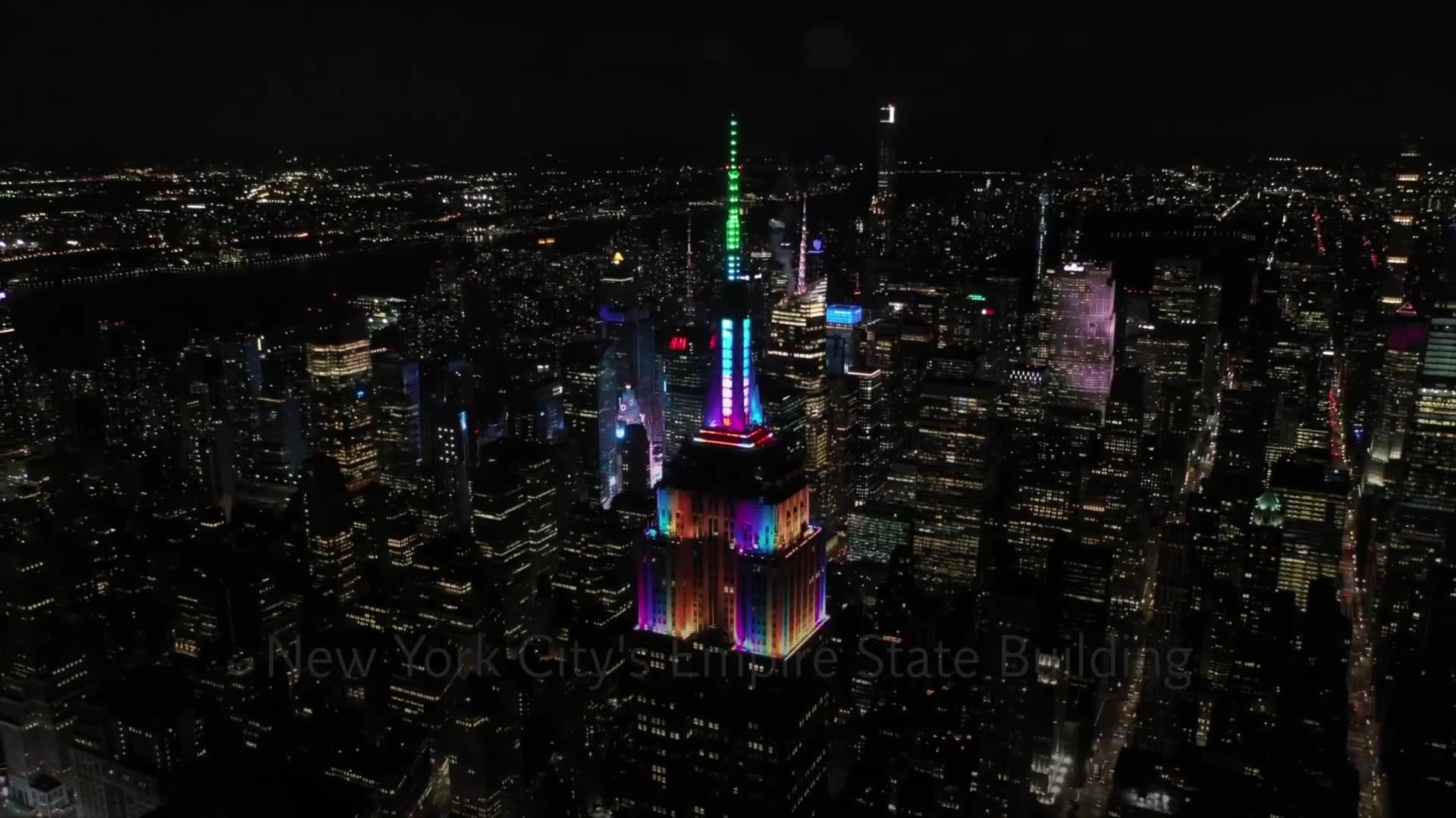 Empire State Building lights up for Coldplay's Music Of The Spheres World  Tour