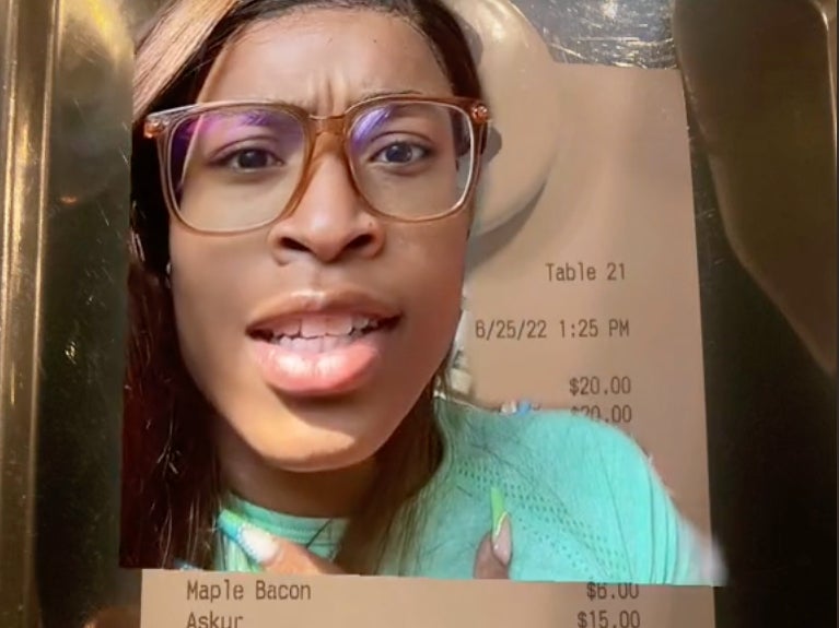 A TikTok user said she was ‘flabbergasted’ at a health coverage charge on her bill