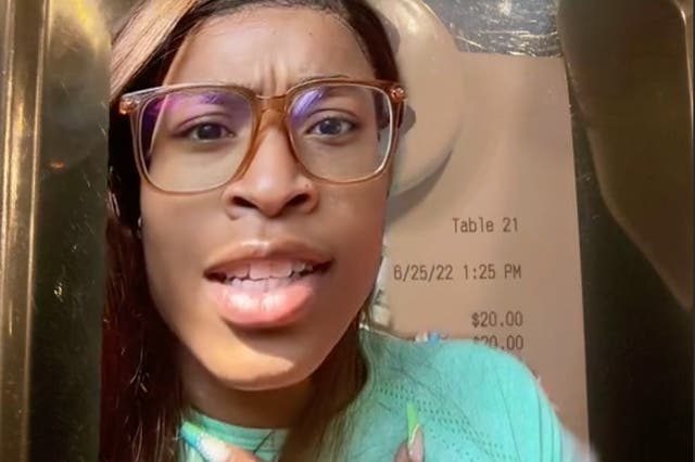 <p>A TikTok user said she was ‘flabbergasted’ at a health coverage charge on her bill</p>
