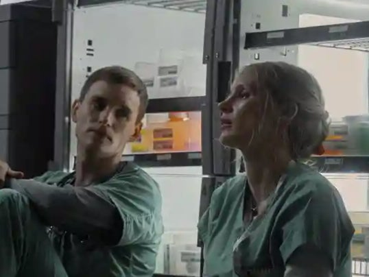 Eddie Redmayne and Jessica Chastain in ’The Good Nurse’