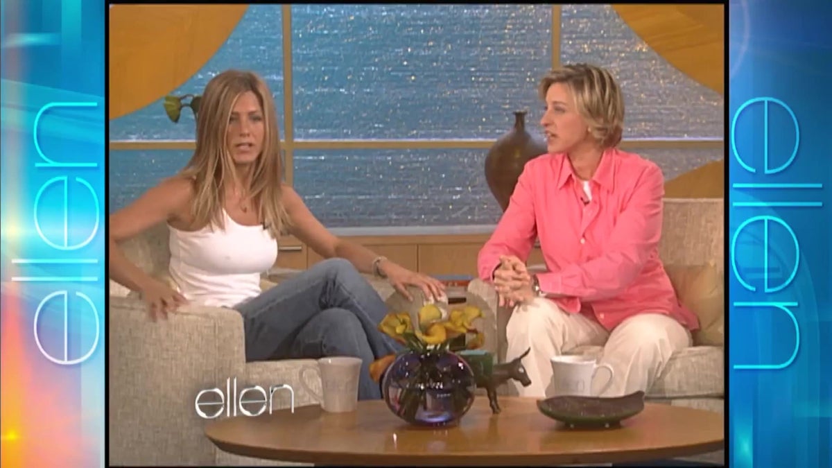 Jennifer Aniston Hot Fuck - Ellen DeGeneres welcomes Jennifer Aniston as first-ever on-set interview |  Culture | Independent TV