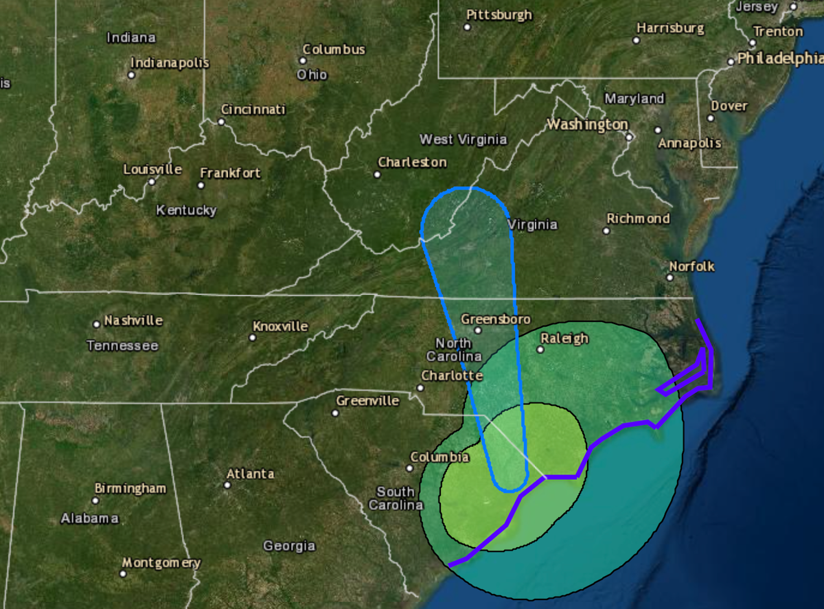 What path is Hurricane Ian taking?