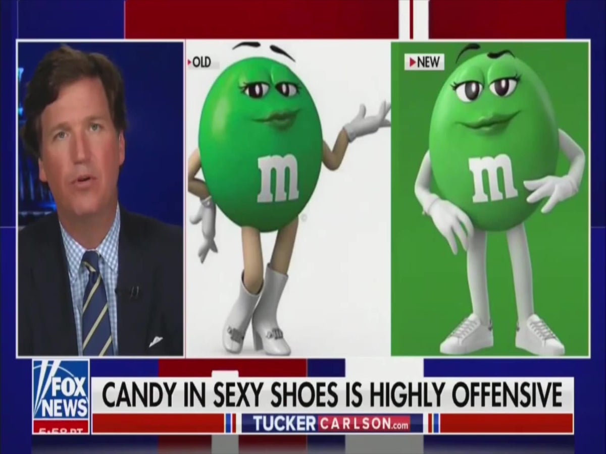 1200px x 900px - Tucker Carlson complains that M&M character is no longer wearing 'sexy  boots' | News | Independent TV