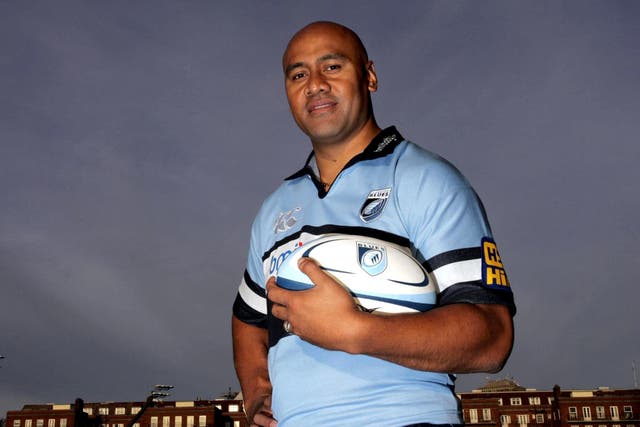 Jonah Lomu signed for Cardiff Blues in 2005 (David Davies/PA)