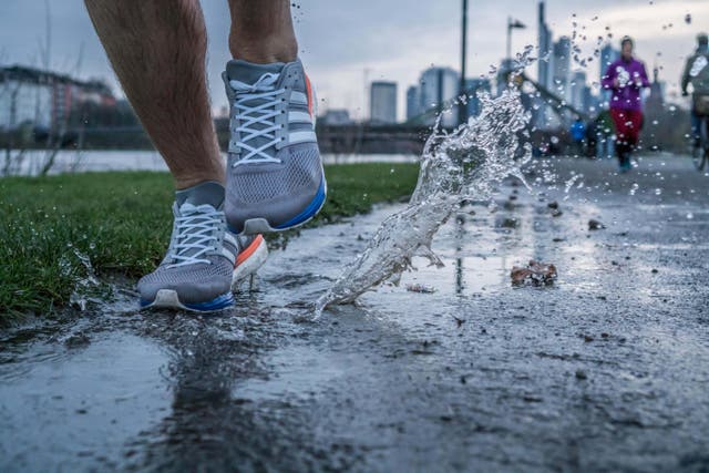 Cloud and rain could be a factor in the London Marathon (Alamy/PA)