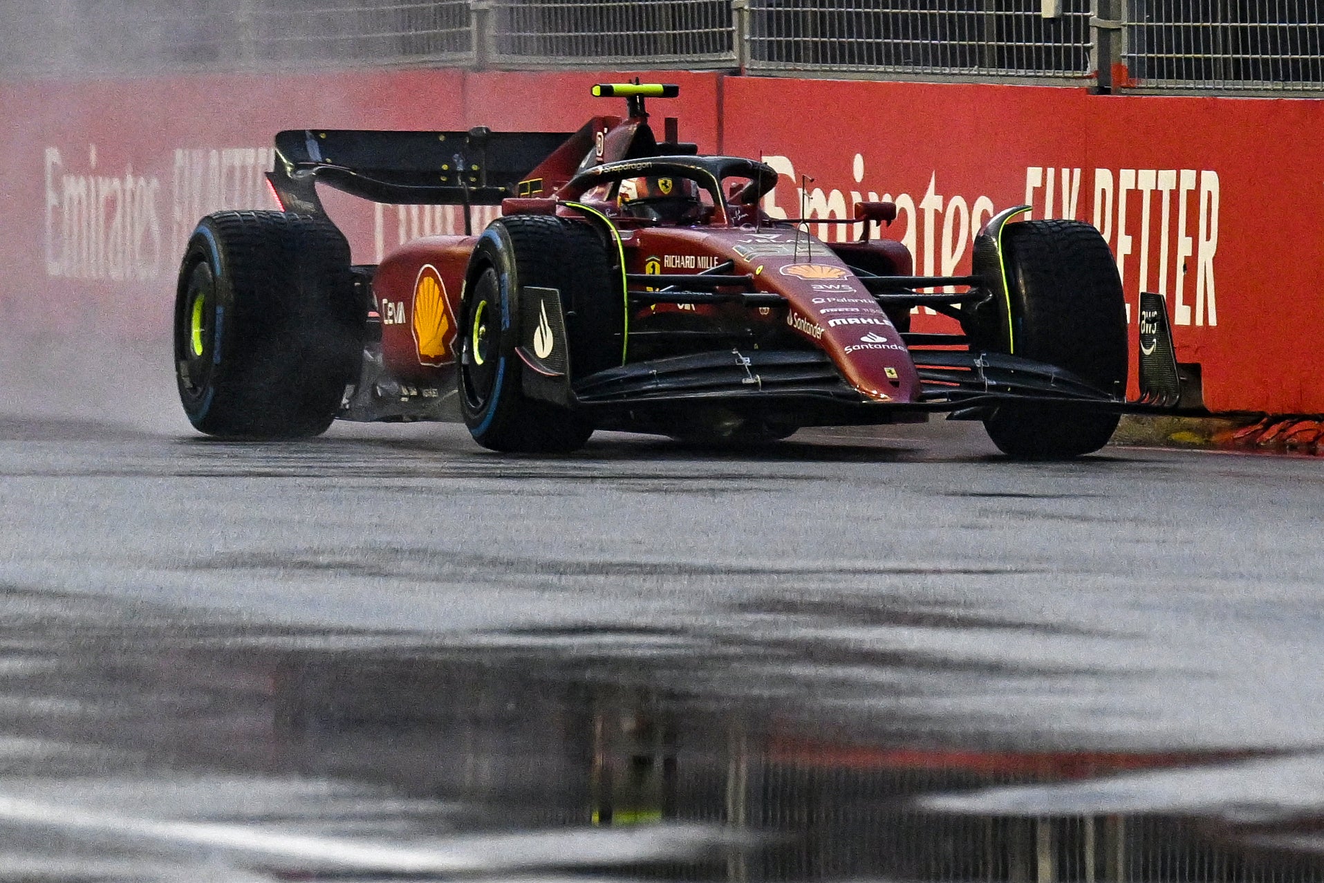 Carlos Sainz finished third at the Singapore Grand Prix