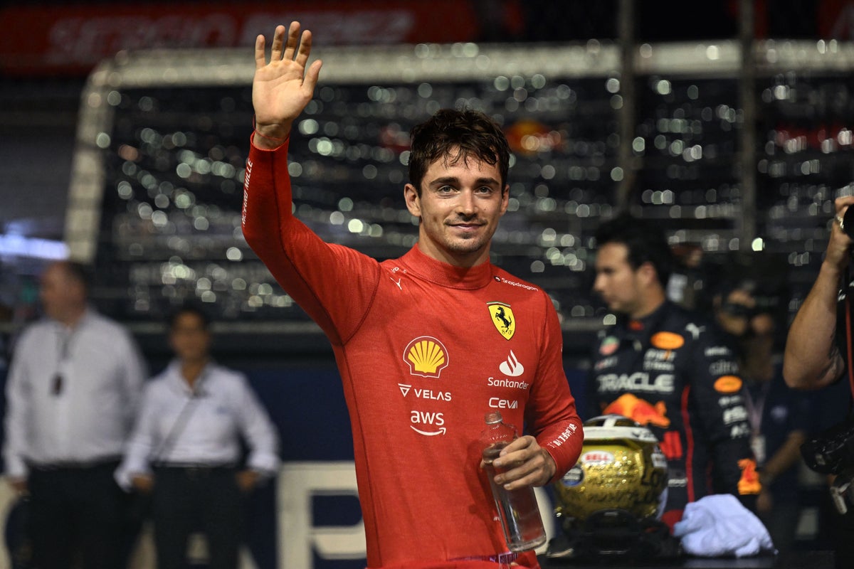 Charles Leclerc claims pole in Singapore as Max Verstappen finishes only eighth