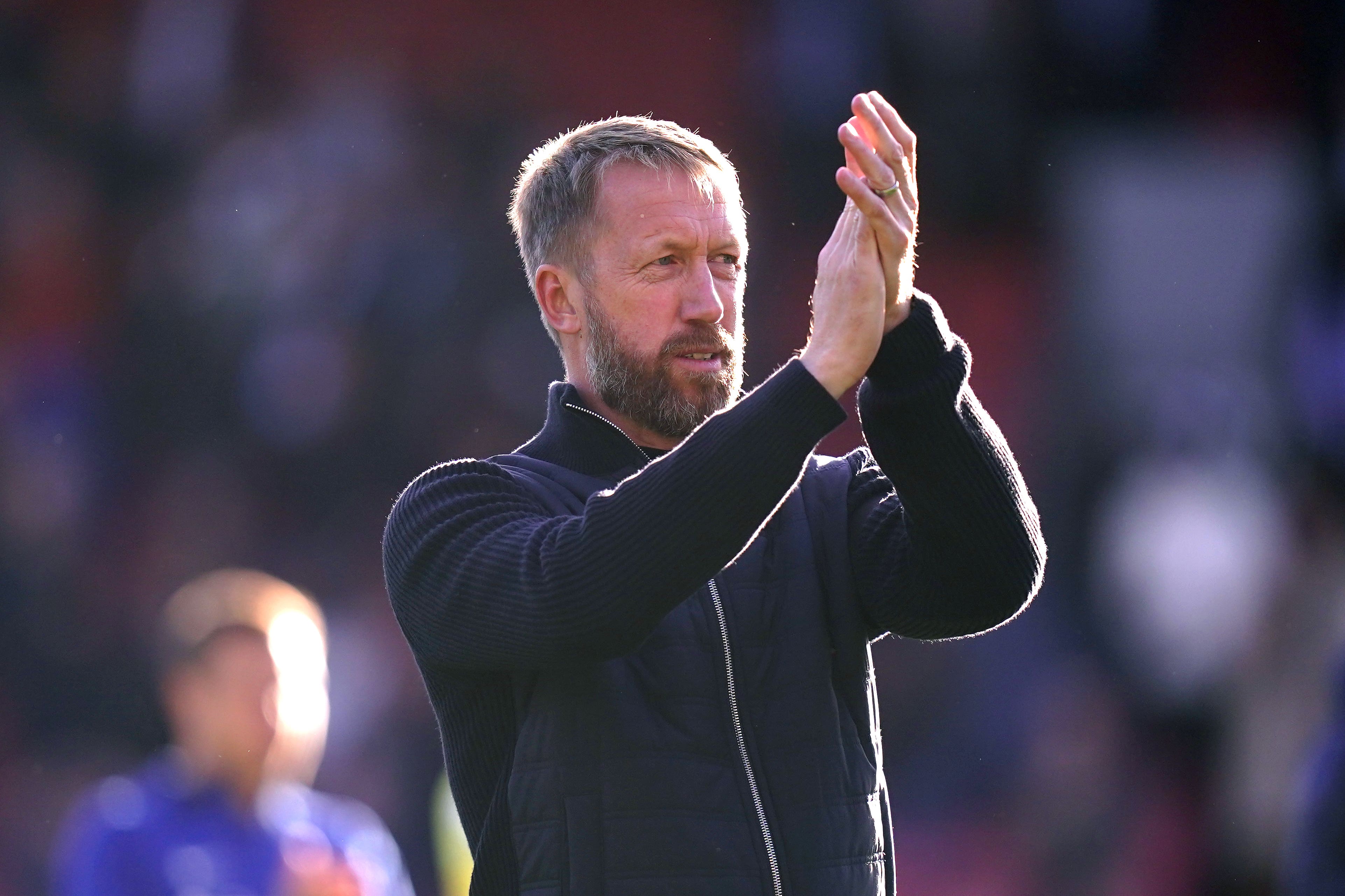 Chelsea manager Graham Potter picked up his first three Premier League points as the Blues’ boss (Adam Davy/PA)