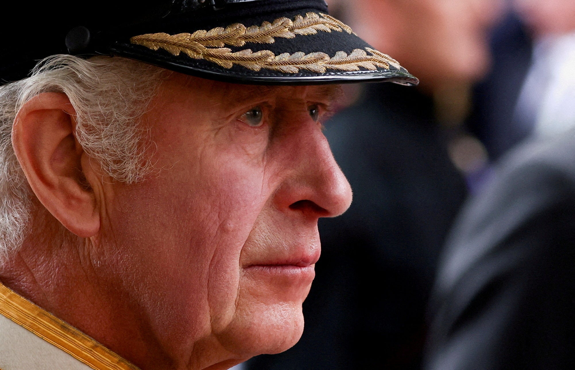 The photograph was taken before Charles and Camilla hosted a Buckingham Palace reception for world leaders