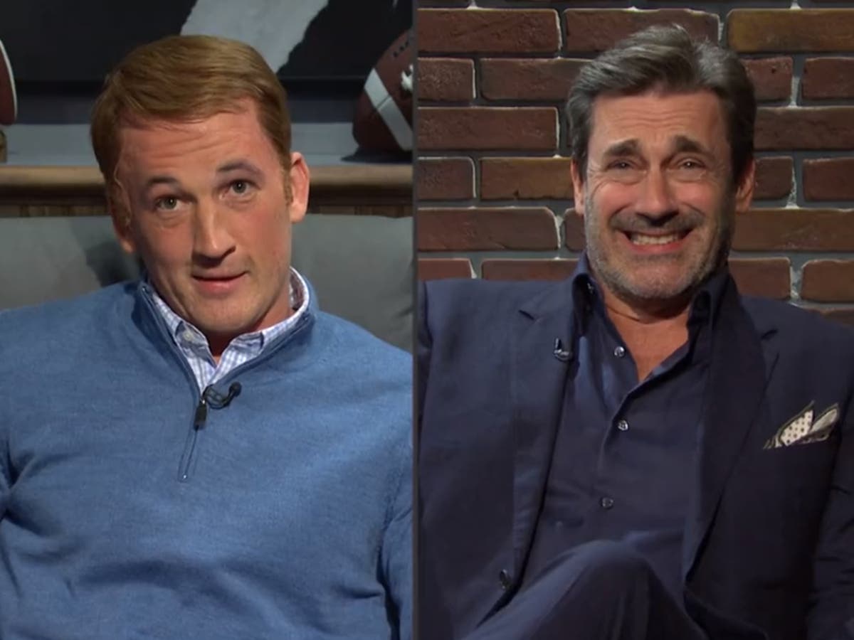 Saturday Night Live cold open Jon Hamm and Miles Teller poke fun of