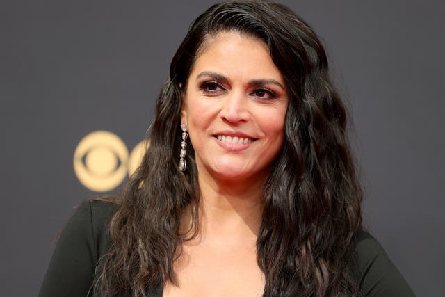 <p>Cecily Strong attends the 2021 Emmys</p>