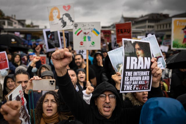 Switzerland Iran Protest