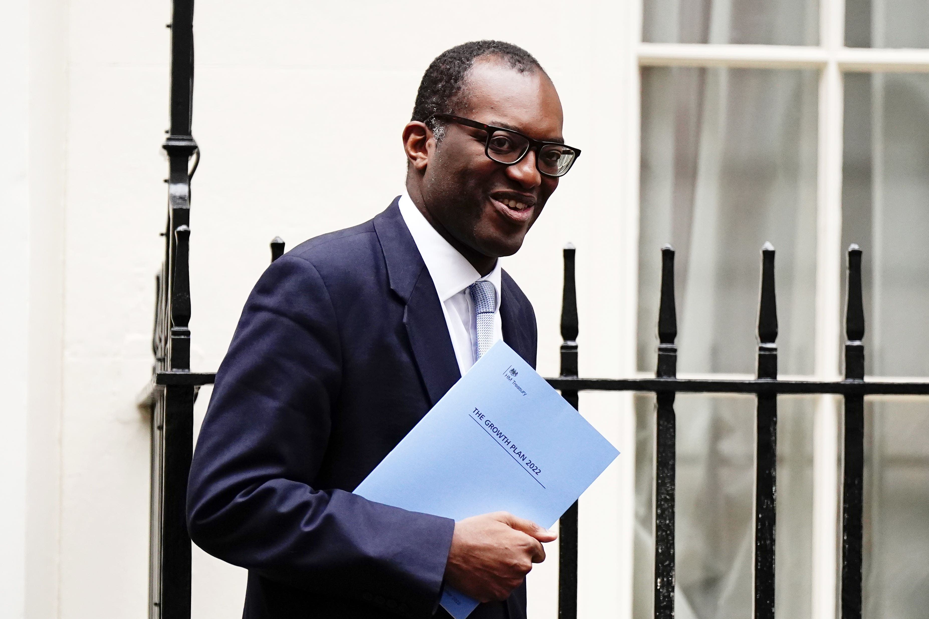 Kwasi Kwarteng is due to address the Tory conference (PA)