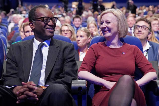 Kwasi Kwarteng and Liz Truss (Stefan Rousseau/PA)